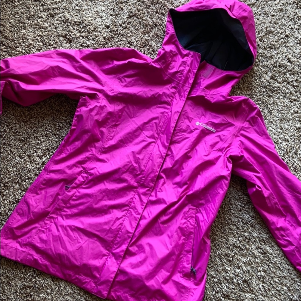 Pink Columbia Rain Jacket